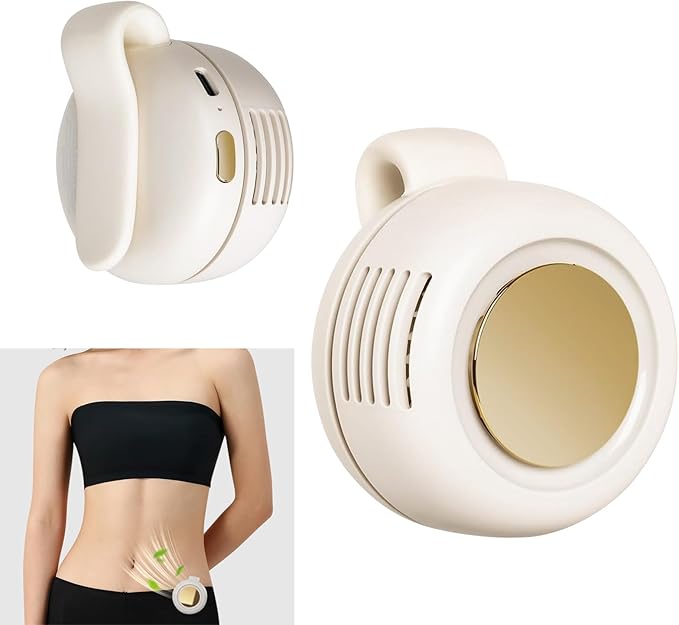 Portable Silent Mini Bladeless Electric Fan,Small fan Clip on for Shirt & Waist,2026 New Mini Bladeless Fan Clip On,Adjust...