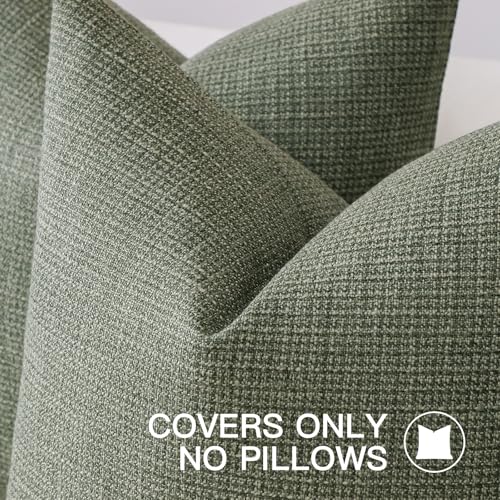 OTOSTAR Linen Throw Pillow Cover Set of 1 Decorative Lumbar Pillowcases Cushion Covers 16x24 Inch for Home Decor Sofa Bedr...