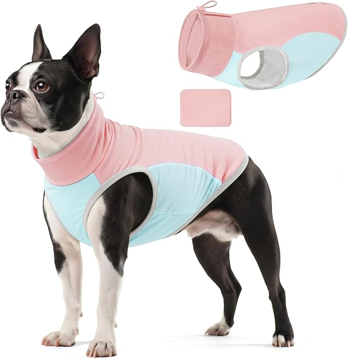 KYEESE Dog Cooling Vest, Breathable Dog T Shirt for Small Dogs Girl, Soft Sun Protection Reflective Tank Top with Cooling ...