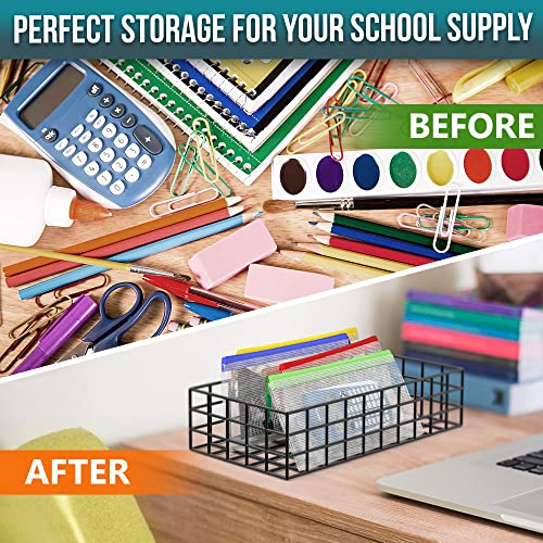 10 Pack Small Pencil Pouch A6-9x4.7 in - Plastic Pencil Pouch for Organizing - Mesh Pouch Set with Zippers Bags for Organi...