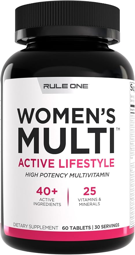 Rule 1 Proteins Women's Multi - Women's Daily Vitamins, Essential Minerals, Superfoods, and Botanical Extracts for Active ...