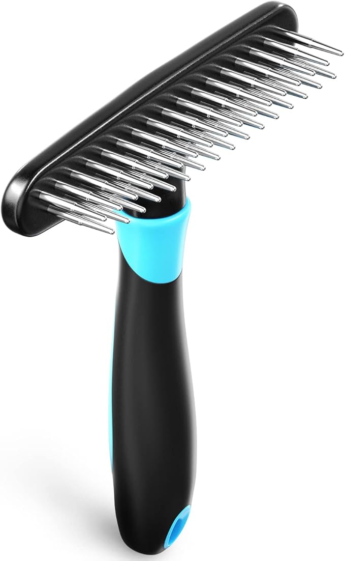 DOGI Deshedding Brush - Undercoat Rake for Dogs, Cats, Matted, Short, Long Hair Coats - Double Row Stainless Steel Pins - ...