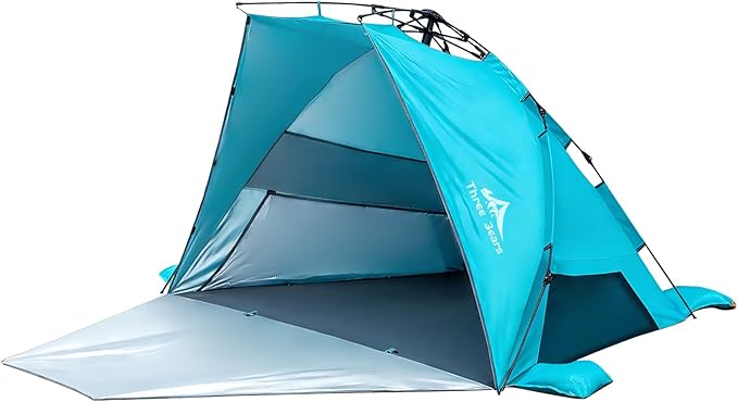 Three Bears Pop Up Beach Tent Sun Shade Shelter for 3-4 Person, UPF 50＋ UV Protection, Lightweight & Easy Setup Beach Shad...