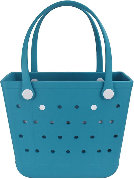Addoklm Lightweight Extra large Rubber Beach Bag Small mini Tote Bag for Gym Waterproof medium Open Handbag for Pool Sports