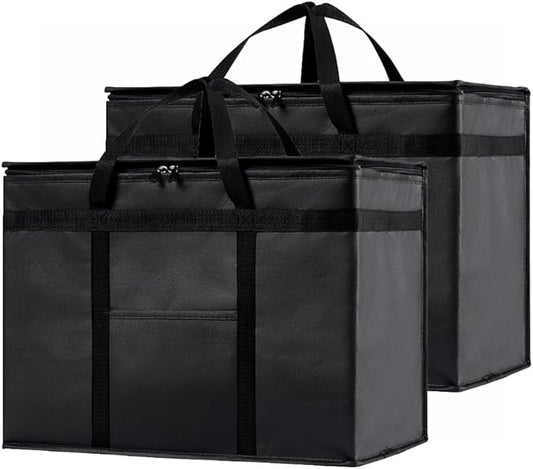 NZ home Insulated Bags for Food Delivery (XL Plus) Grocery Shopping Cooler Bag, Pizza Delivery, Hot & Cold Catering Tote, ...