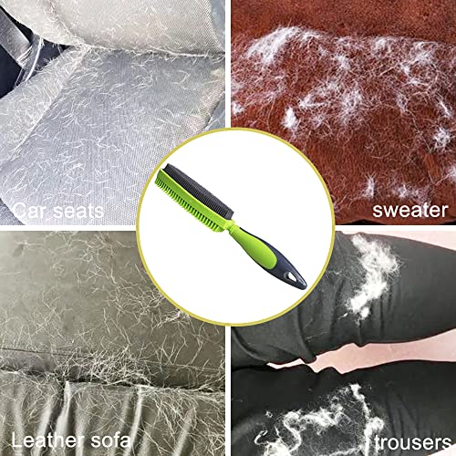 Godiyyer Rubber Pet Hair Removal Brush for Couch Clothes Dog Cat Pet Hair Carpet, Also Used as Dog Cat Bath Brush with Mas...