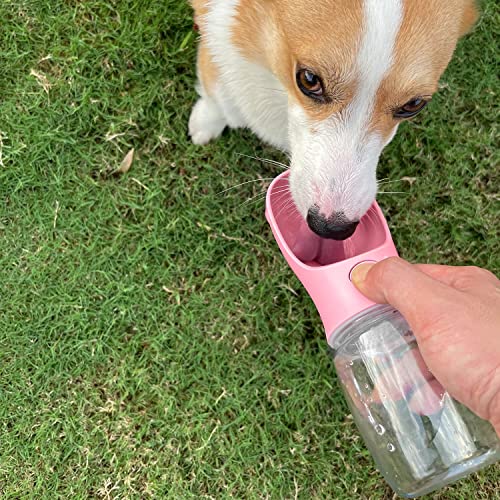 WePet Portable Dog Water Bottle, 12 OZ, Leak Proof Puppy Water Dispenser with Drinking Feeder for Pets Outdoor Walking, Hi...