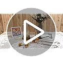 5" & 4" Wide Versatile Metal Candle Holder with Handmade Sturdy Glass Dome in Brass for Pillar Candle & Plants, 5.1" xH11....