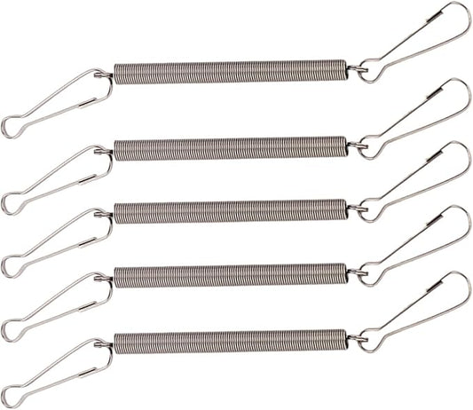 BANYUP 3.1in Spring with Clips Metal Springs 2 Clips Cage Accessories for Small Animal Hamster Guinea Pigs Water Dispenser...