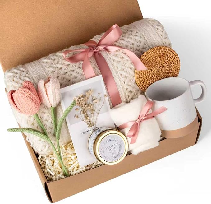 Gift Baskets for Women, Birthday Gifts for Women, Self Care Gift Baskets Care Package, Thank You, Get Well, Sympathy Inspi...