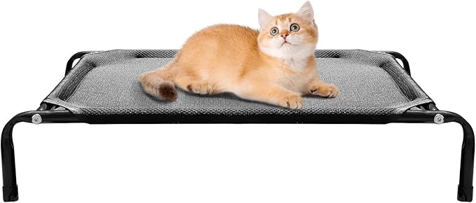 Newly Upgraded Elevated Cat Beds for Indoor - Washable Material, Comfortable Elevated Design for Cats, Ideal for Indoor Us...