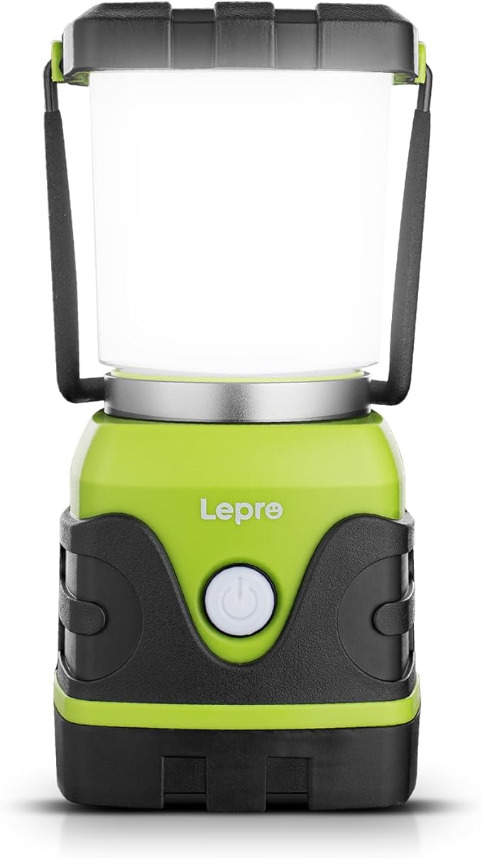 LE 1000LM Battery Powered LED Camping Lantern, Waterproof Tent Light with 4 Light Modes, Camping Essentials, Portable Lant...