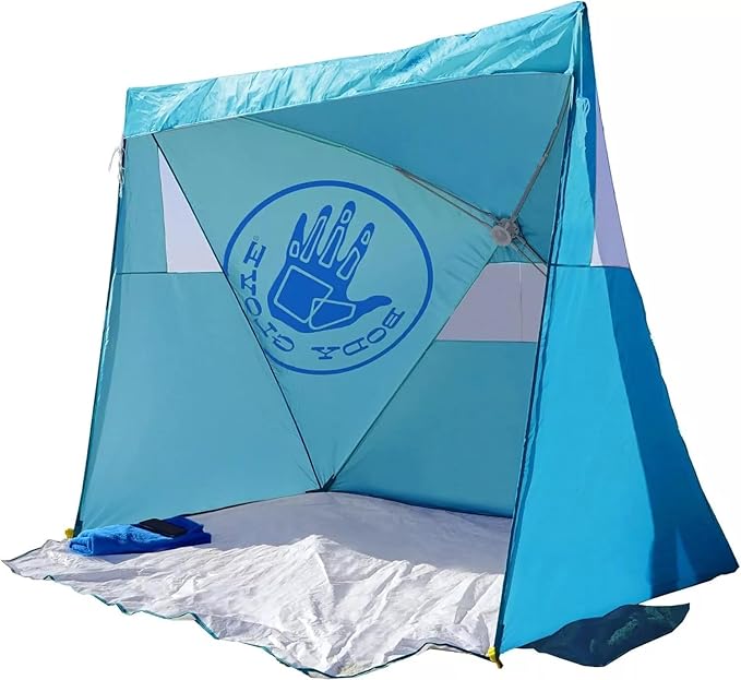 Body Glove Pop-Up Shelter for Beach and Sports 70in x 61in - Poolside Azure, Blue, 5979600434