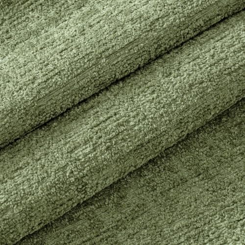 MIULEE Decorative Throw Pillow Covers 24x24 Pack of 2 Sage Green Spring Couch Pillow Covers Soft Cozy Textured Chenille Pi...
