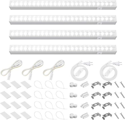 Barrina T5 Grow Lights for Indoor Plants, 5000K Full Spectrum, 1FT LED Growing Lamp, Plant Light Strip, for Seed Starting,...