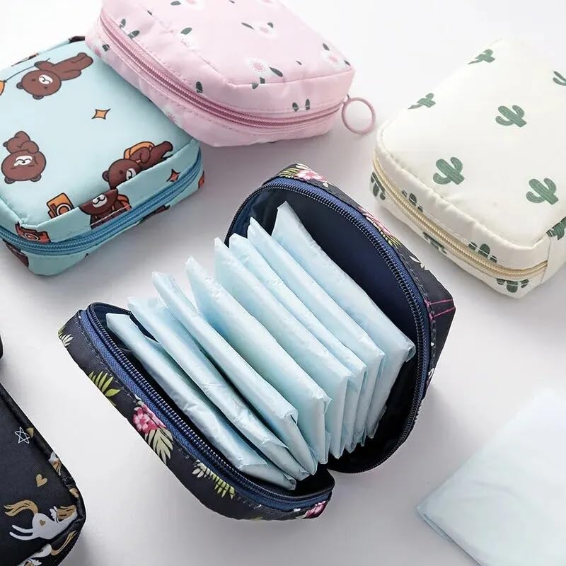 Storage bag for women, can be used for sanitary pads, portable waterproof organizer, and daily jewelry and cosmetics stora...