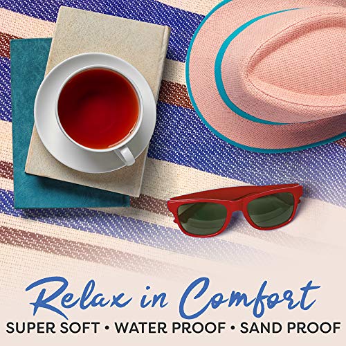 scuddles Extra Large Picnic Blanket – 60" x 60" Waterproof Outdoor Mat with Soft Dual-Layer Comfort, Foldable Travel Rug f...