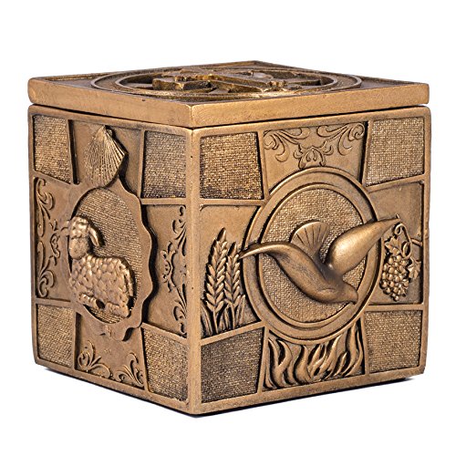 I Know the Plans I Have For You Jeremiah 29:11 3.5 x 3.5 Inch Bronze Sacrament Keepsake Box