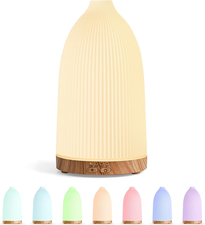SALKING Essential Oil Diffuser, 100ml Aromatherapy Diffusers with Adjustable Mist Mode Timer Setting, Ultrasonic Diffusers...