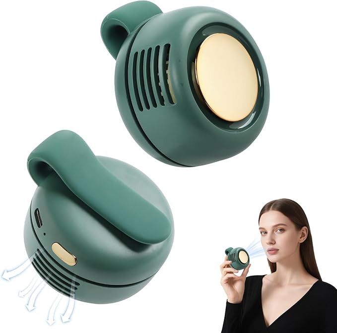 cijikos Portable Silent Mini Bladeless Fan Clip On,3 Speeds Clip-On Fans For Shirt,Small Clips Fanmini Whirlwind Fans For ...