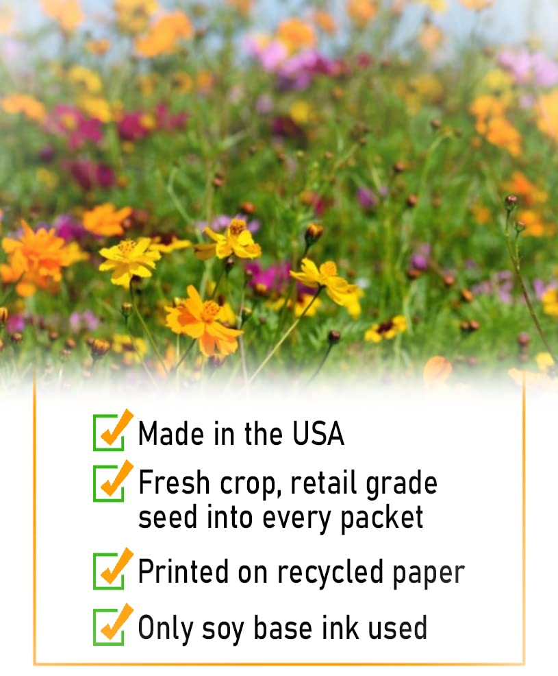 Pack of 20 Pre-Filled Seed Mix Packet Wildflowers Plant for Funerals, Memorial Services in Loving Memory Flower Path Also ...