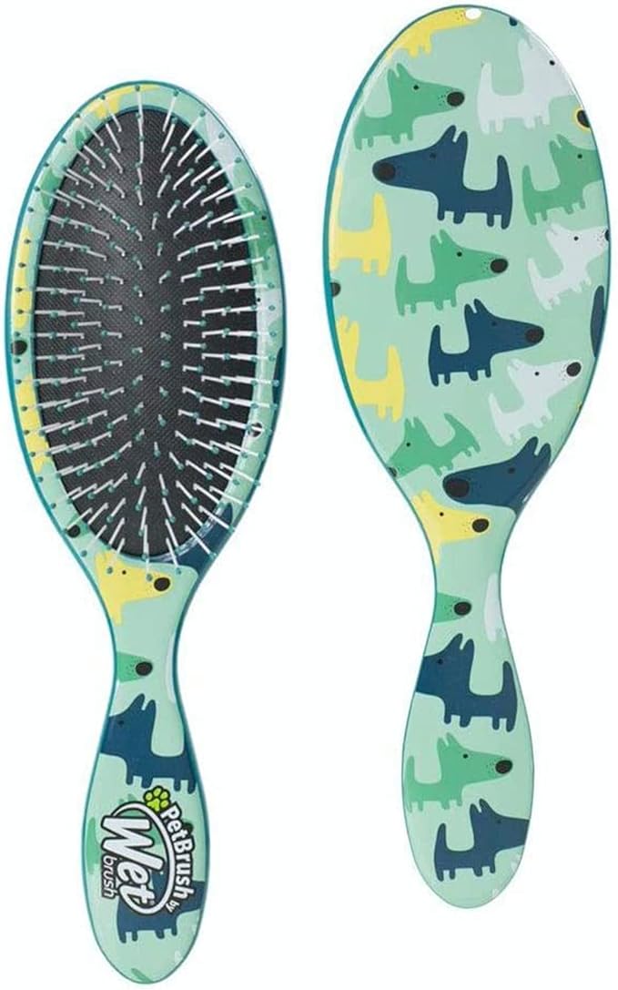 Wet Brush Pet Hair Brush, Large Dog Breed Detangler - Dog Camo, Multi - De-Shedding Comb and Dematting Tool for Grooming L...