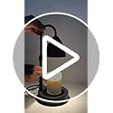 MRSZIRUI Candle Warmer Lamp with Timer Dimmable, Lamp Candle Warmer Birthday Gifts for Women, Black Adjustable Wax Melter ...