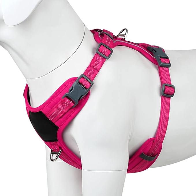 Plutus Pet No Pull Dog Harness, Release at Neck, Soft Padded, Reflective Adjustable Dog Vest Harness for Small, Medium, La...