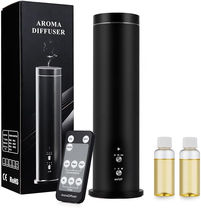 Waterless Scent Diffuser Starter Kit: 100ml Cordless Rechargeable APP Smart Remote Control - Aroma Aromatherapy Diffuser S...