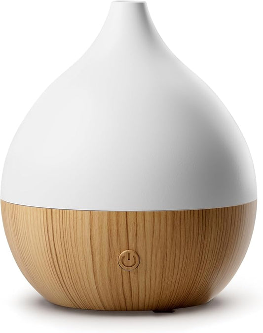 Cegsin Essential Oil Diffuser with Adapter, 100ml Small Aromatherapy Scent Machine for Home & Office Desk, 7 Color LED Coo...
