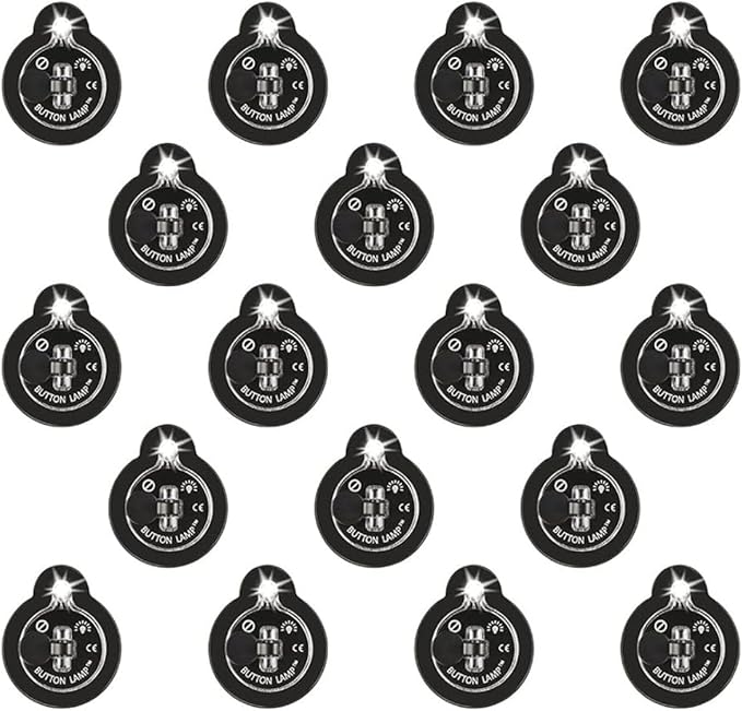 Panther Vision Button LAMP Adhesive LEDs Light Package - Lightweight, Ultra Small, Ultra Bright LED Utility Lights (18 Pack)