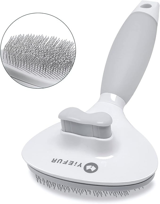Cat Hair Brush,Cat Brush for Shedding,Soft Silicone Self Cleaning Brushes for Short and Long Haired Cats for Grooming and ...