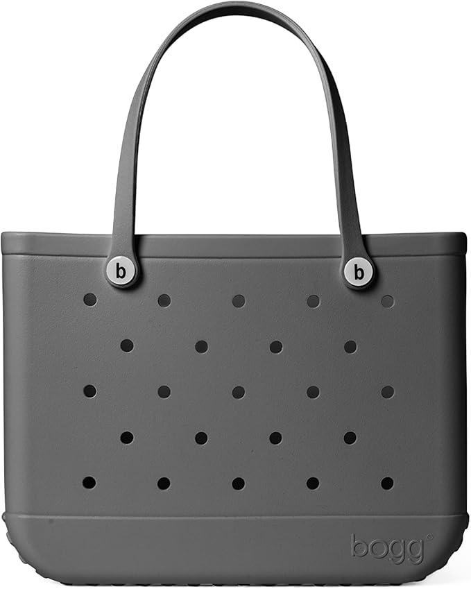 BOGG BAG - Tote for Beach, Pool, Boat, Sports - All Purpose EVA - White Buttons