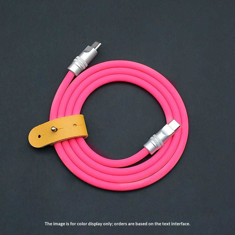 PD Fast-charging Dual-head Ultra-soft Silicone Data Cable