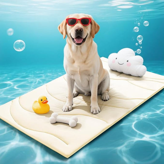 Babygreat Dog Cooling Mat, 59" x 40" Reversible Self-Cooling Mat for Medium Dogs, Arc-Chill Cool Pad for Dogs and Cats Was...