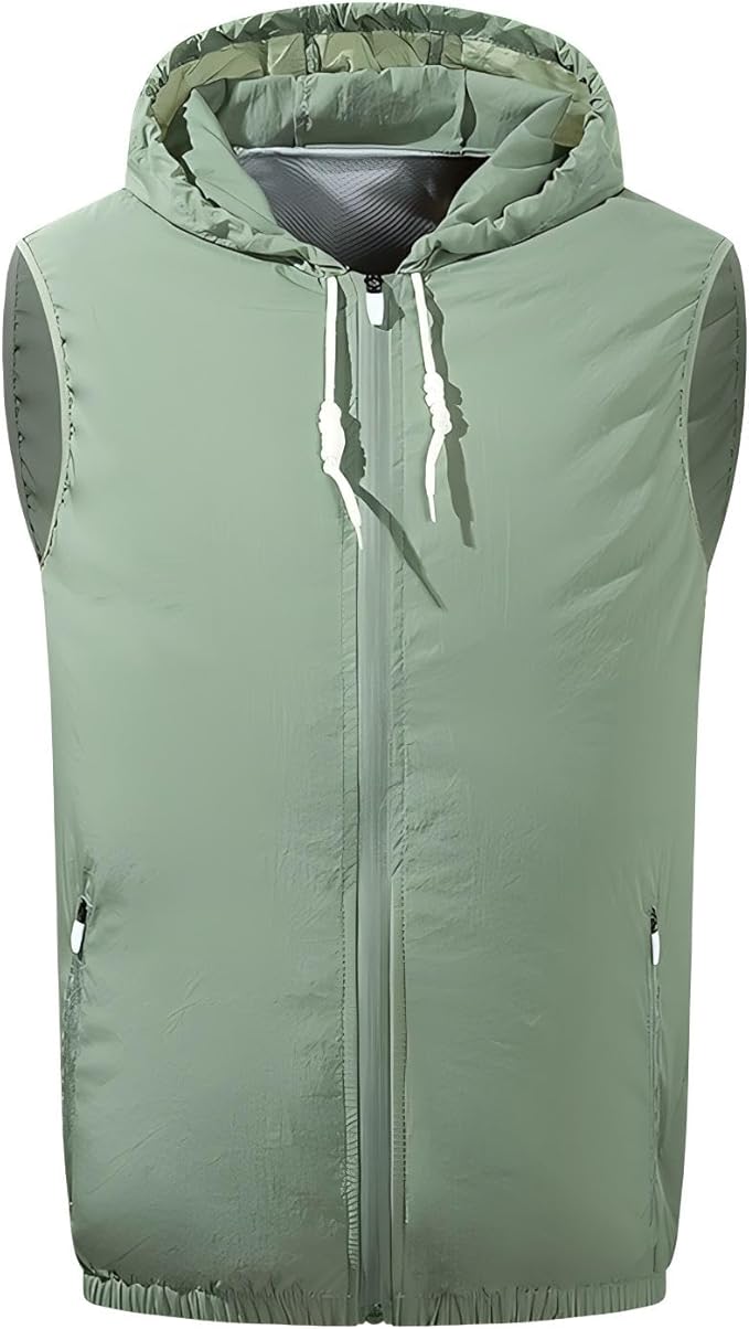 MOWYEE Unisex Cooling Vest with Dual 3-Speed Fans Lightweight USB-Powered Workwear for Summer Outdoor Work/Sports