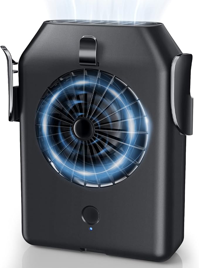 Stsase Portable Fan 10000mAh Rechargeable, Mini Waist Fan With Max 24H Working Time, 3 Speeds 5100RPM Strong Airflow Weara...