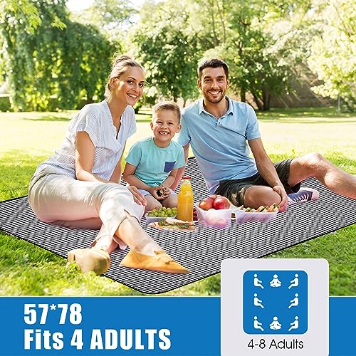 Picnic Outdoor Blankets Waterproof Extra Large - Beach Mat Sand Free Foldable with Carry Strap | Portable Camping Blanket...