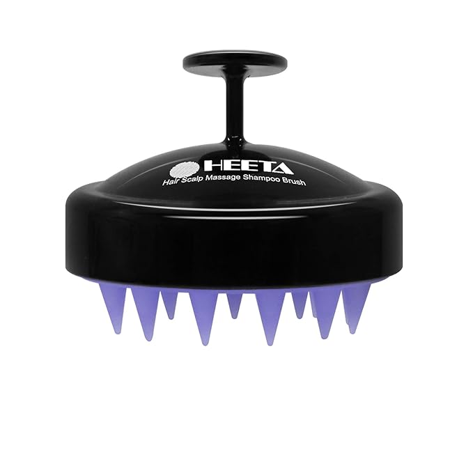 HEETA Scalp Massager Hair Growth, Soft Silicone Scalp Scrubber Shampoo Brush for Exfoliation, Dandruff Removal Head Massag...