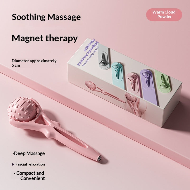Handheld Roller Massage Device For Arms And Calves, Acupoint Massage Beads