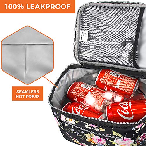 opux Insulated Lunch Box Men Women, Lunch Bag for Work School, Leakproof Soft Cooler Tote Adult, Large Lunch Pail Kids Boy...