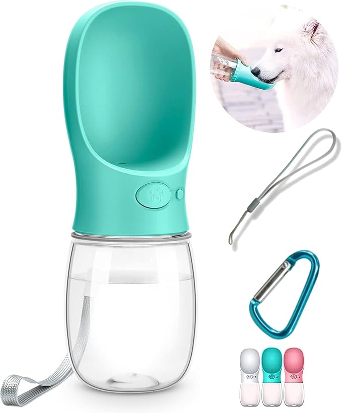 DEYACE Dog Water Bottle, Leak Proof Portable Pet Water Bottles for Dogs, Puppy Water Dispenser with Drinking Feeder for Tr...