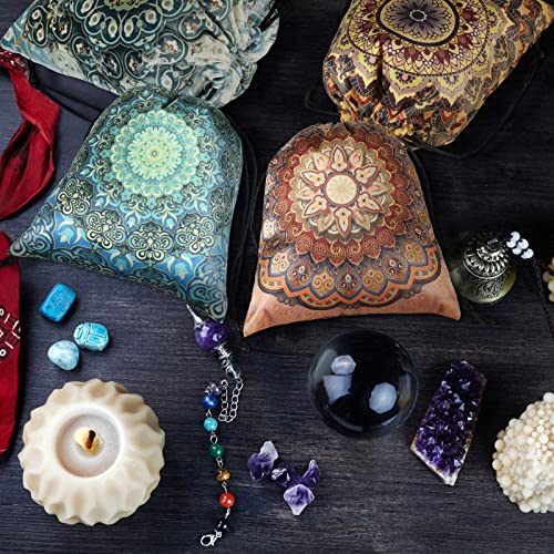 6 Pcs Velvet Storage Bag Dice Storage Bag Drawstring Tarot Card Holder Bag Jewelry Pouch Enthusiasts Hand Gift Bags, 7.1 x...
