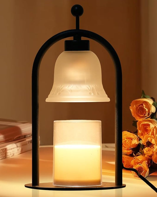 WENHHUUA Candle Warmer Lamp with Timer Dimmable, Vintage Black Home Decor for Bedroom, Housewarming Birthday Gifts for Wom...