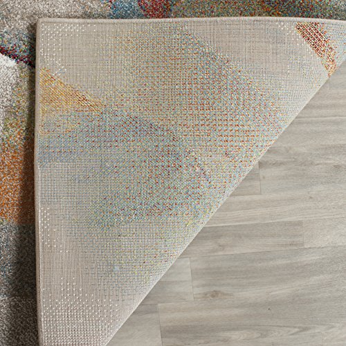 SAFAVIEH Porcello Collection Runner Rug - 2'3" x 6', Grey & Multi, Modern Abstract Design, Non-Shedding & Easy Care, Ideal...