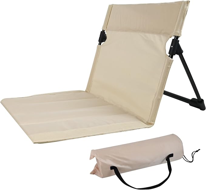 ROADNADO Widened & Thickened Folding Camping Chair with Backrest Ultra-Light Portable Beach Chair Outdoor Foldable Floor C...