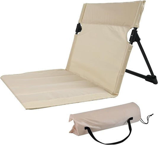 ROADNADO Widened & Thickened Folding Camping Chair with Backrest Ultra-Light Portable Beach Chair Outdoor Foldable Floor C...