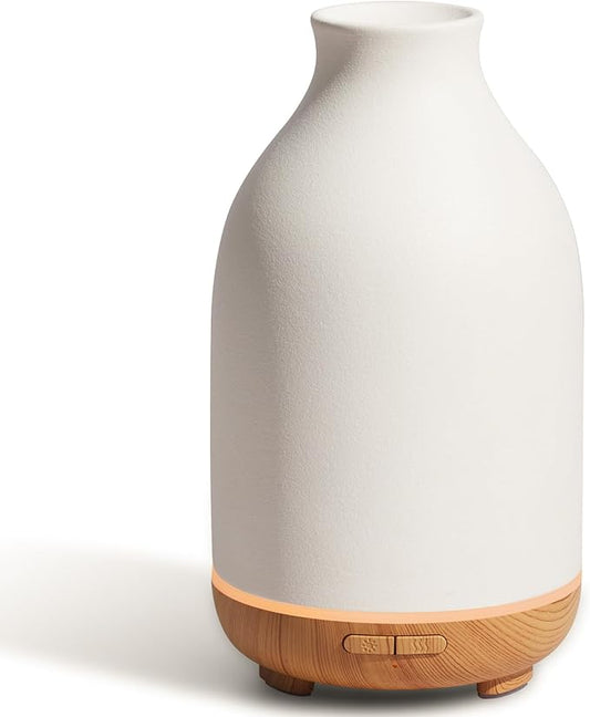 InnoGear Essential Oil Diffuser, 150ml Ceramic Stone Diffuser Handcrafted Aromatherapy Diffusers Ultrasonic Cool Mist Humi...