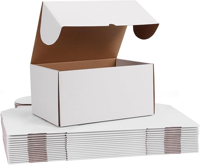 WIFTREY 12x9x6 inches White Shipping Boxes pack of 15, Corrugated Cardboard Boxes 12 x 9 x 6 for Packaging Small Business,...