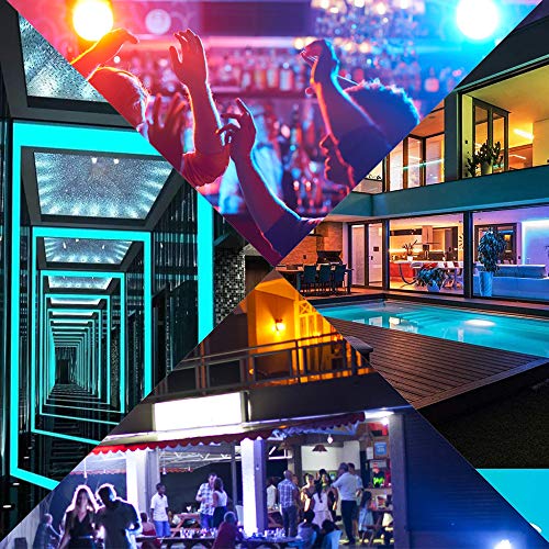 Timelux 20ft LED Strip Lights Color Changing Mood lamp USB 5V Operated RGB 5050 LED Tape Lights Bedroom, Kitchen Cabinet L...